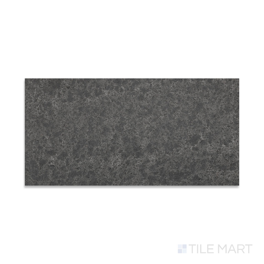 Basalt Black 12X24 Flamed And Brushed