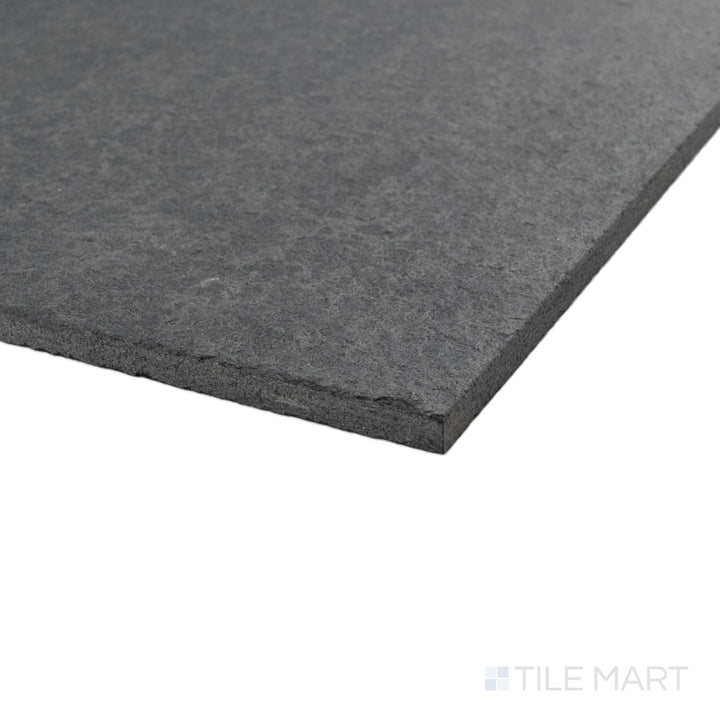 Basalt Black 12X24 Flamed And Brushed