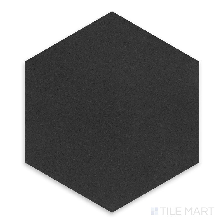 Basalt Black 10" Hexagon Honed