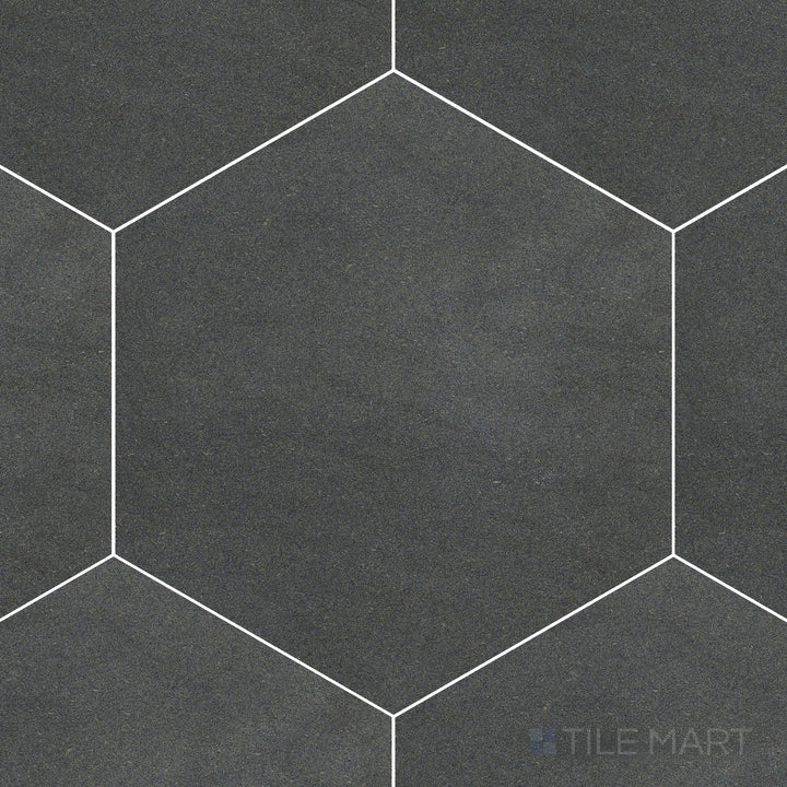 Basalt Grey 10" Hexagon Honed